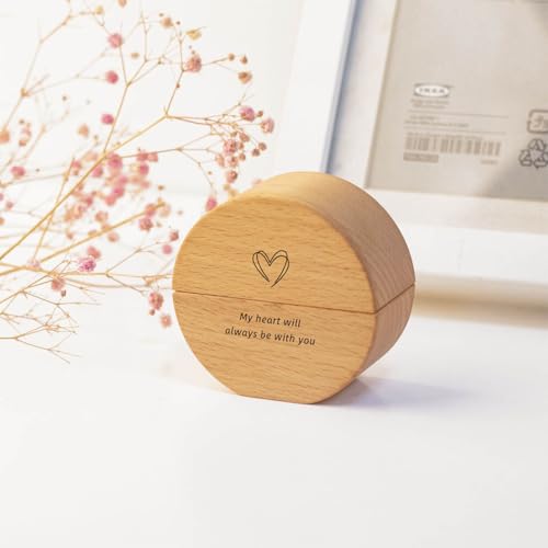Small Keepsake Urns for Human and Pet Ashes, Dog Small Urn, Mini Keepsake,Natural Wood Urns