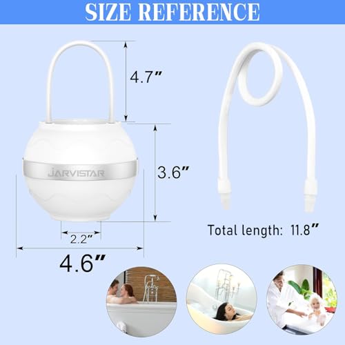 JARVISTAR white reusable bath filter with hanging design for tub faucet