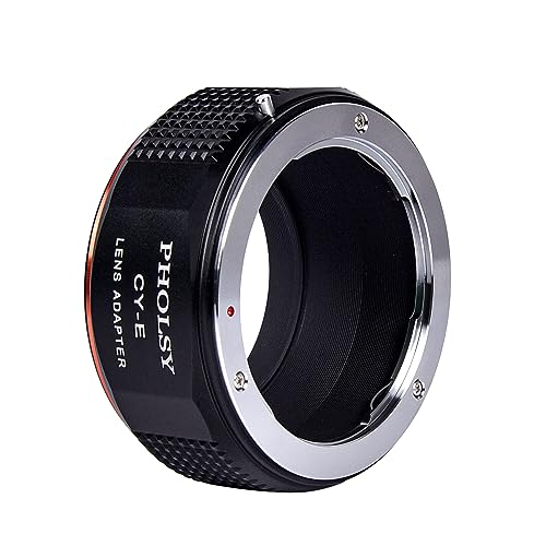 PHOLSY Lens Adapter Compatible with Contax Yashica CY Lens to Sony E Camera Contax / Yashica to Sony E