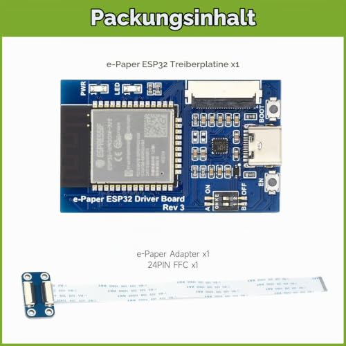 Waveshare Universal e-Paper Driver Board with WiFi SoC ESP32 Onboard Supports Various SPI e-Paper Raw Panels