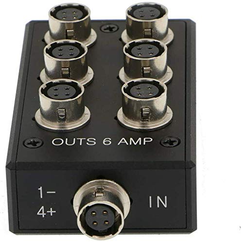 Alvin's Cables 4 Pin Hirose HR10A-7R-4S Splitter Box for Sound Devices 888 833 Zoom F8 Adapter