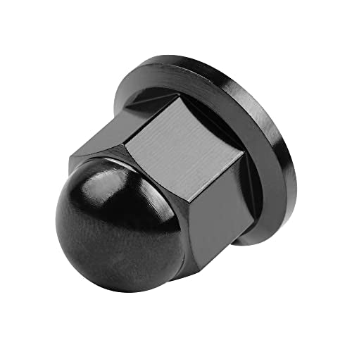 Wanyifa black titanium M10 dome head acorn lug nut with hexagonal exterior threads