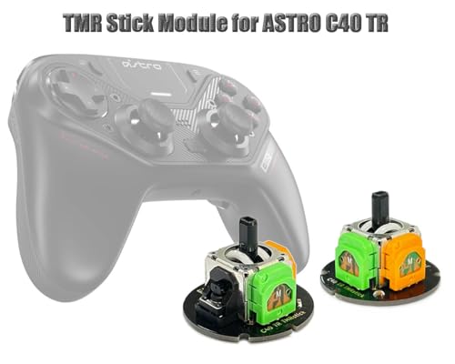 ElecGear 2x TMR Joystick Replacement for ASTRO C40 TR Controller, PCB Assembly Soldered Module with TMR Electromagnetic Control Stick Replacement for Analog Stick