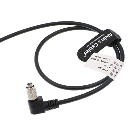 Alvin’s Cables HR25-7TP-8S Hirose 8 Pin Female Right Angle to Open End High Flex Cable for IDS, DAHENG Imaging, Allied Vision GigE Industrial Cameras 1m| 39.4inches 1M/39.4in 12H direction