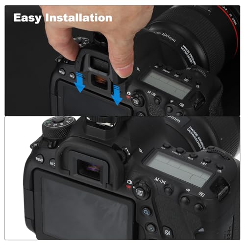 PATIKIL DK-25 Viewfinder Eyepiece Eyecup, 4 Pack Camera Eye Cup Protector for Nikon D3500 D3400 D3300 D3200 D5300 D5500 D5600 Digital Camera Block Flare Scratch Resistance, Black 1.46 x 0.83 Inch
