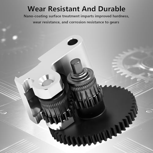 Upgraded Hardened Steel Extruder Gear for Flashforge Adventurer 5M, Integrated Shaft Design Nano-Coating POM Gears Replacement Part Direct Drive Extrusion Head Gear for AD5M/ 5M Pro