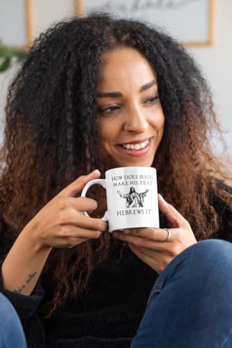 How Does Jesus Make His Tea? - Printed Funny Mug - Great Gift/Present Idea, Ceramic, 11fl.oz.