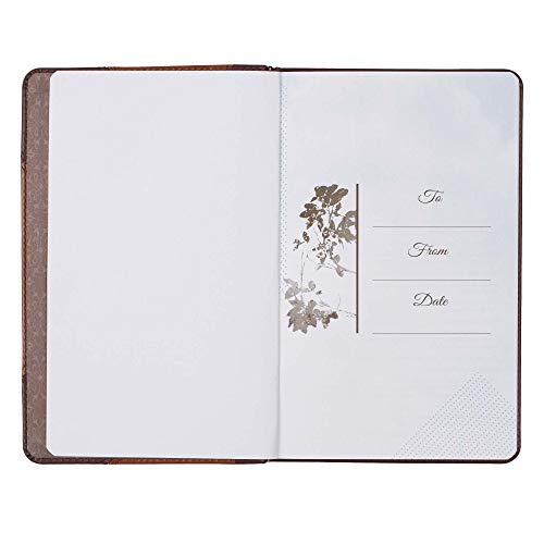 Wisdom From The Word For Men Devotional, Brown Vegan Leather