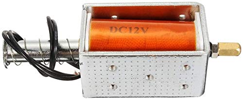DC 12V 35mm Electromagnetic Electric Magnet | Long Stroke Push Pull Solenoid Small Electromagnetic