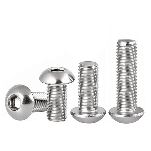 QIJINTRID 80-piece M6 T-nut and stainless steel socket cap screw kit for 1010 aluminum extrusion, silver