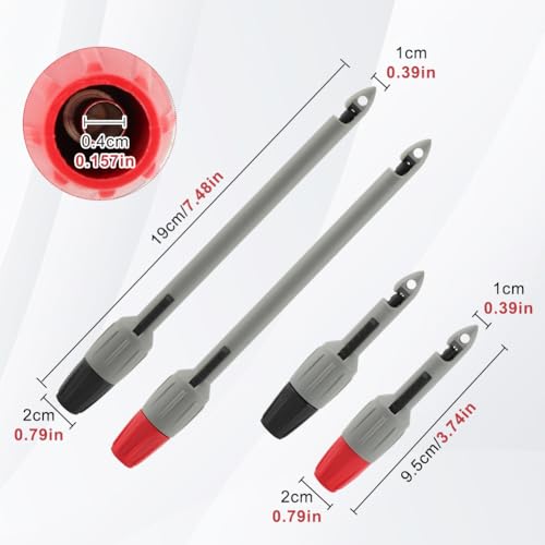 Wire Piercing Probe, Insulation Piercing Clip Set, Insulation Piercing Clip Tool for Multimeter, Voltage Voltmeter Thermometer Testing, Automobile Diagnosis, Electrical Circuit Troubleshoot (4 Pack)