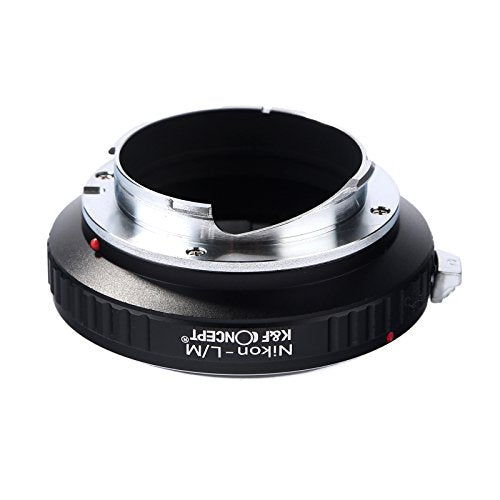 K&F Concept Lens Mount Adapter for Nikon Nikkor F Mount Lens to Leica M Mount Camera Body