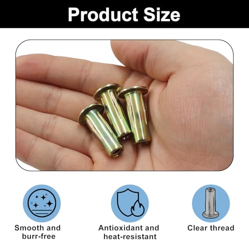 Murtenze 100 Pcs Multi-Grip Rivet Nut Kit, 1/4-20