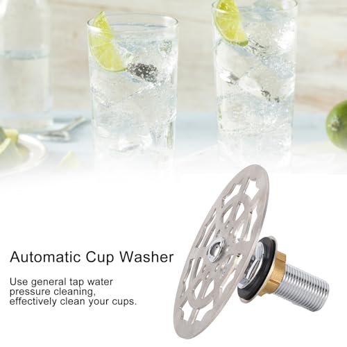 BONKZEBU stainless steel bar glass rinser cup washer faucet accessory for beer and wine glassware