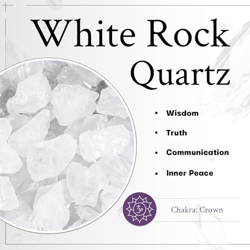 mookaitedecor Titanium Coated Natural Rock Crystal Cluster Geode Specimen Transparent White