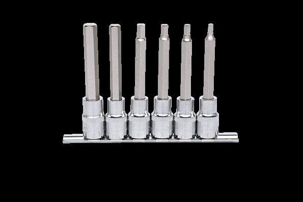 KS Tools 918.1336 Chrome Plus Hex Bit Socket Set Long (6 Pieces)