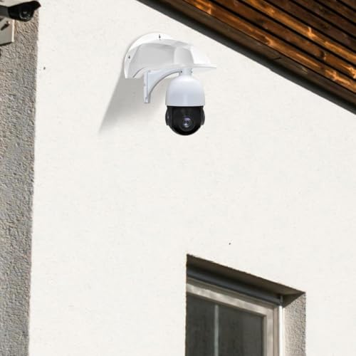 UKCOCO Outdoor Camera Rain Cover 4-Pack, Weatherproof Shield Tool-Free Install for CCTV Security Cameras Home Office Cafe, 11.41x8.26x5.11In