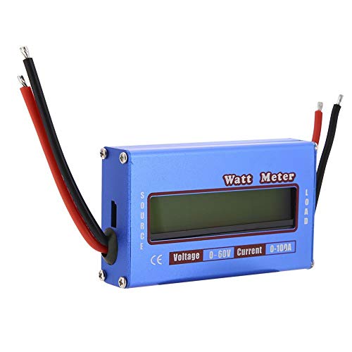 [Australia - AusPower] - Watt Meter, Digital Power Analyzer with Digital LCD DC 60V 100A Wattmeter for Voltage (V) Current (A) Power (W) (Ah) and Energy (Wh) Measurement 