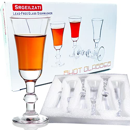 Cordial Glasses Shot Glasses with Stem,Limoncello Glasses | Port glasses 1.0 oz (Set of 12) 3