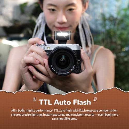 ZENIKO ZT08 C TTL Mini Flash,740 Full Power On-Camera Flash for Canon ZT08-C for Canon(Black)
