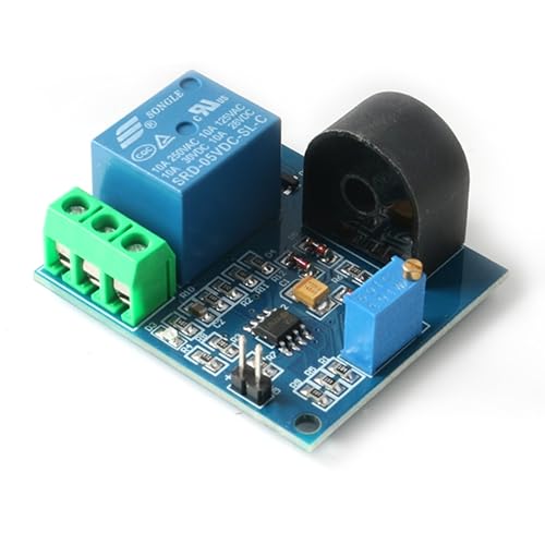Hailege 2pcs 5V 5A AC Current Sensor Current Detection Relay 5V AC Current Relay Module AC Sensor Relay Switch with Overcurrent Protection 5 V