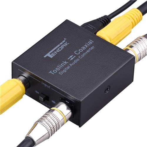 [Australia - AusPower] - Optical to Coax,Tendak Optical SPDIF Toslink to Coaxial and Coaxial to Optical SPDIF Toslink Bi-Directional Swtich Digital Audio Converter Splitter Adapter 