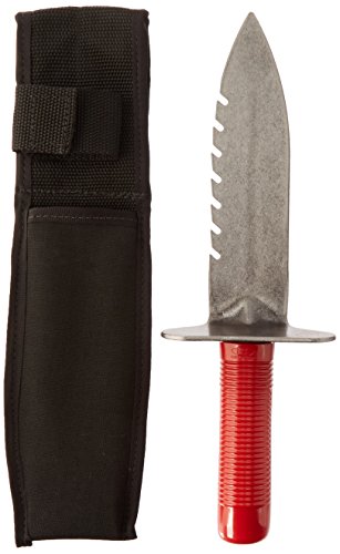 Titoland Lesche digging tool and sod cutter with serrated left side and protective sheath