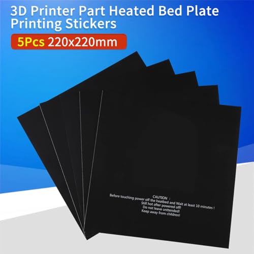 5Pcs 220X220Mm 3D Printer Adventurer 4 Build Plate, Adventurer 4 Build Plate Part Heated Bed Plate Printing Stickers