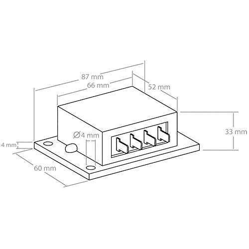 Kemo M028N Power Regulator 110 - 240 V/AC, 4000 VA. Control of ohmic and inductive loads eg motors, heaters if they can be controlled in phase control Single