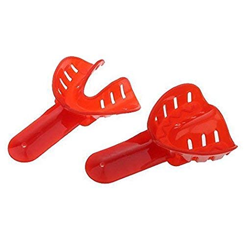 [Australia - AusPower] - 12pcs Dental Impression Tray Plastic New 6 Sizes Autoclavable 