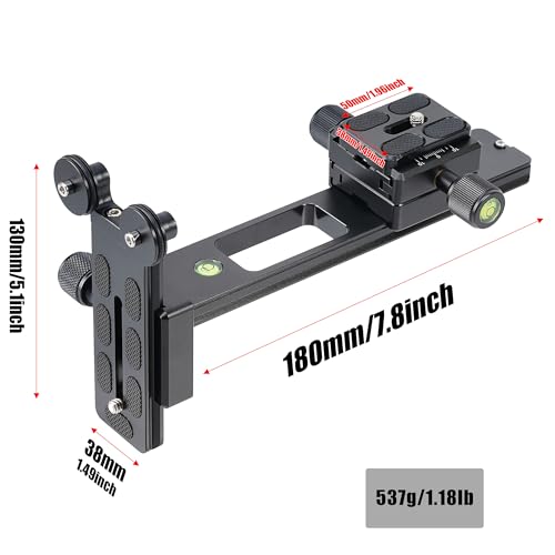 Fotga L200 10kg/22lb Load Telephoto Lens Quick Release Plate Long-Focus Support Holder for Tripod Ball Head DSLR Camera Compatible with Arca Swiss Tripod