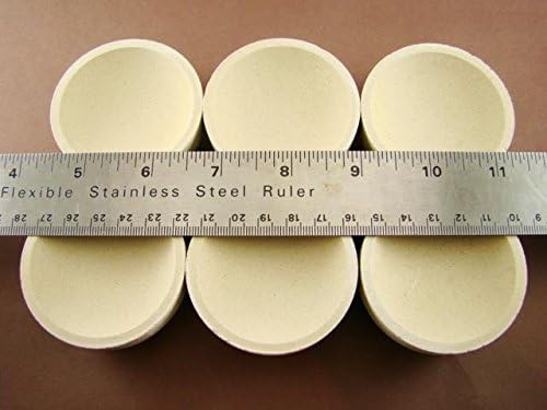 Lot of 6 - # 10 Mabor Cupel 2-3/8" Gold-Assay-Smelting-Refining-Melting-Cupels