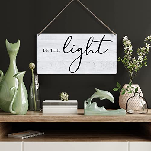 __Bible Verse Home Wall Decor be the Light Matthew 5:14 Scripture Wooden Signs Farmhouse Hanging Wall Plaque Christian Wood Sign
