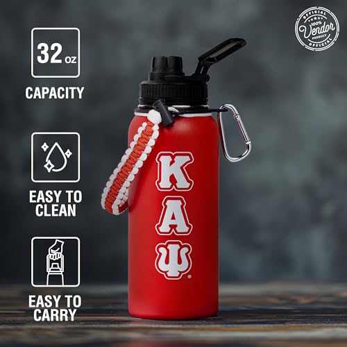 BBGreek Kappa Alpha Psi Fraternity Paraphernalia - 32 oz Tumbler 1 Count (Pack of 1) Kappa-Bottle