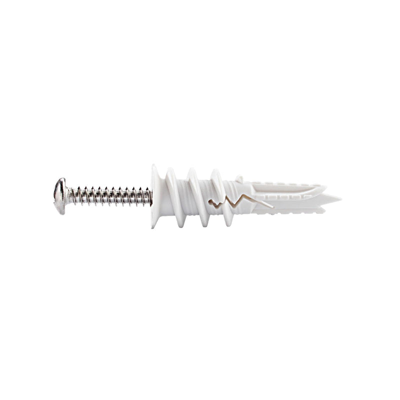 [Australia - AusPower] - Linkup 50PCs Self Drilling Drywall Anchors with screws kits,incoulding 25pcs #8 x 1-1/4pan head stainless steel self tapping screws and 25pcs anchors for drywall,holds upto 75lbs 50 