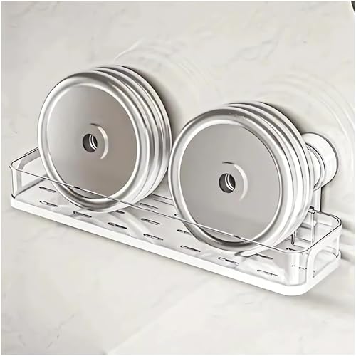 Corner Shower Caddy Suction Cup, Corner Shower Shelves No Drilling, Upgrade Suction Cup Shower Organizer Removable Bathroom Storage Rack Shower Caddy Shelf Organizer Rack (white) white
