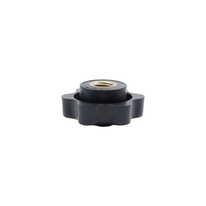 [Australia - AusPower] - Antrader M6 Star Knob Clamping Handle Nut,10Pcs Thru Hole Star Knobs Nuts Screw Knurled Clamping Nut Knob Black Plastic Handle Clamping Knobs 25#M6 