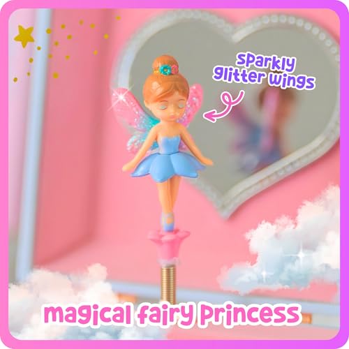 Giggle & Honey® Musical Fairy Jewelry Box for Girls Fairy Princess