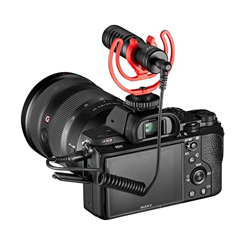 Joby JB01643-BWW Wavo Mobile Compact On-Camera Microphone with Rycote Shock Mount, Deadcat Windscreen for Smartphone, iPhone Microphone, Smartphone Mic, Professional Mic, Vlogging