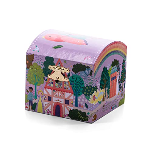 Floss & Rock Fairy Tale Small Dome Musical Jewellery Box with Swirling Figurine, Kids Jewelry Storage Accessories