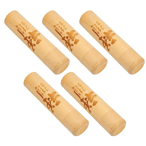 5PCS Scattering Urns, Mini Ash Scattering Tubes for Pets, Bamboo Scattering Urn Small Cremation Ashes Keepsake, Extra Small Scattering Tubes
