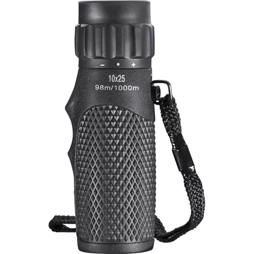 AA12131 Barska Optics, Blackhawk Monocular, 10x25mm Wp, BK-7 Prism, Green Lens