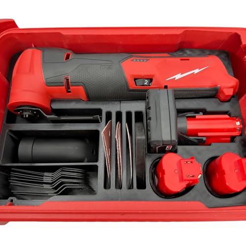 Generic insert for Milwaukee M12 oscillating multi tool 2526-20 with Packout organizer tool and accessory storage tray