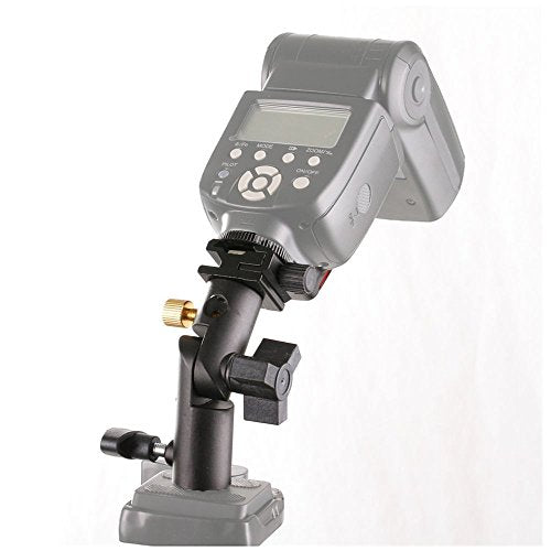 Fotga 2 Pack Camera Flash Speedlite Mount Swivel Light Stand Bracket with Umbrella Reflector Holder for Camera DSLR Nikon Pentax Olympus DSLR Flashes Studio Light LED Light