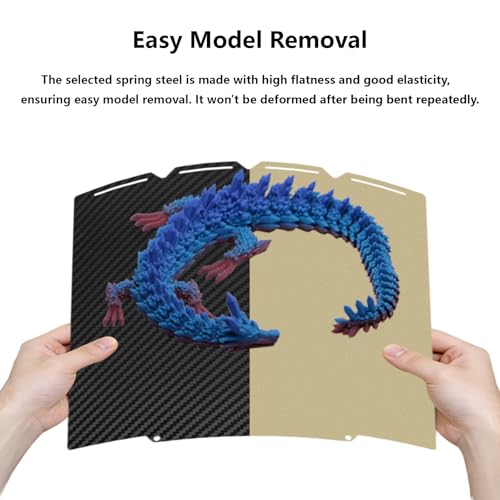Double Side PEI + PET Build Plate for Snapmaker U1, 3D Printer Textured PEI + Glossy PET Dual-Sided Build Plate Print Bed for U1 276x293mm PEI+PET