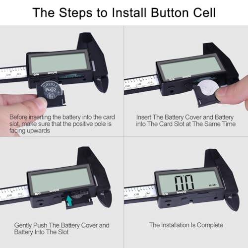 Kynup Digital Caliper with Large LCD Screen, Digital Calliper, Millimeter/Inch Conversion, Lightweight Measuring Tools, Vernier Caliper, 150 mm Caliper with Large LCD Screen