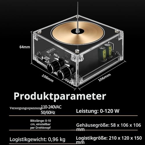 BT Version, Multifunctional Electronics, Mobile Phone, Tesla Coil Module, Artificial Flashes, Electric Arc Generator, Wireless Sound Transmission, Scientific Experimental S