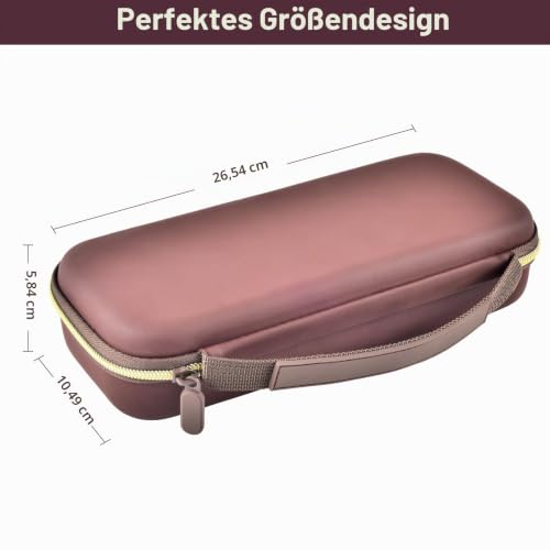 Casmilee Stethoscope Case for 3M Littmann Classic III, for MDF, Bag Only | Hard Shell Organizer with 2 Mesh Pockets and 3 Elastic Compartments for Doctors, Nurses, Students, Clinic, Chocolate