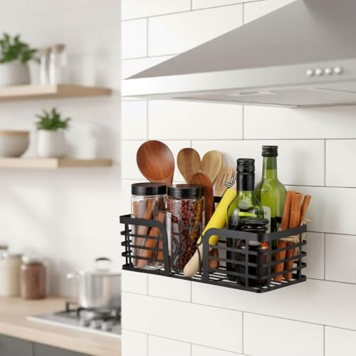 2 Pack Shower Caddy with Cat Black Metal Shower Shelves Organizer