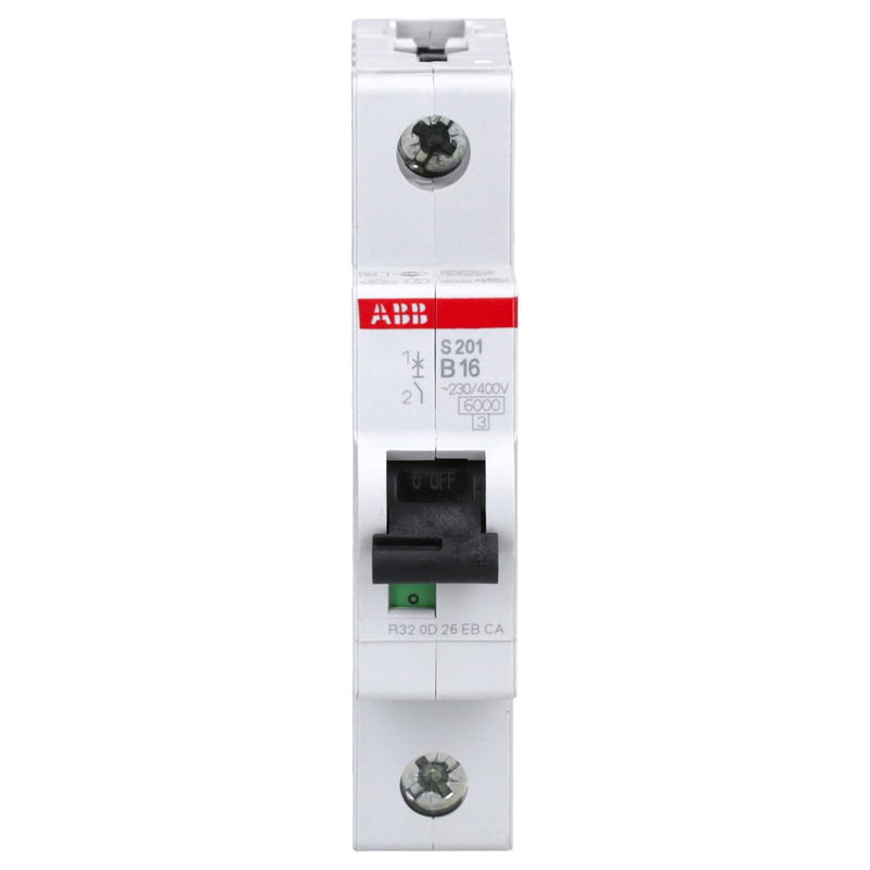 [Australia - AusPower] - ABB S201-B16 Circuit Breaker S200-1P 16 A-B 2CDS251001R1165 
